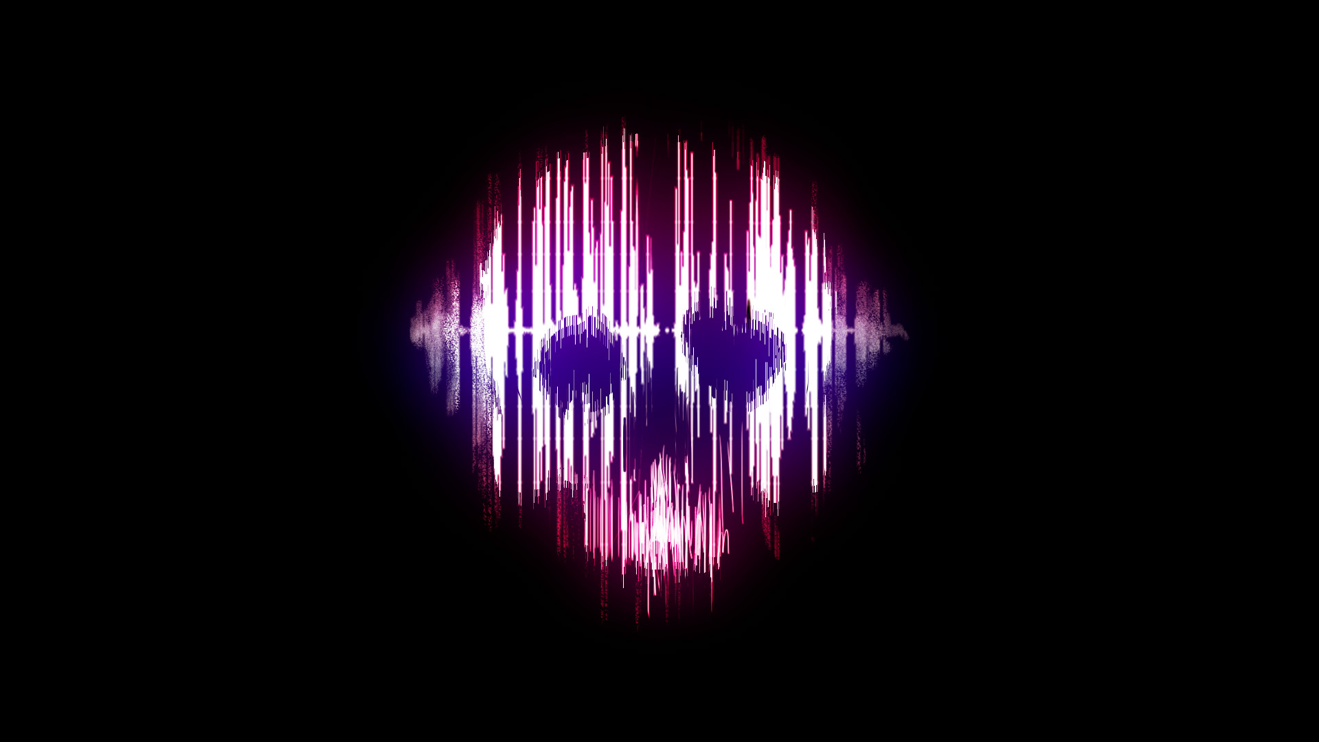 orpheus logo depicting a skull within an audio wavform